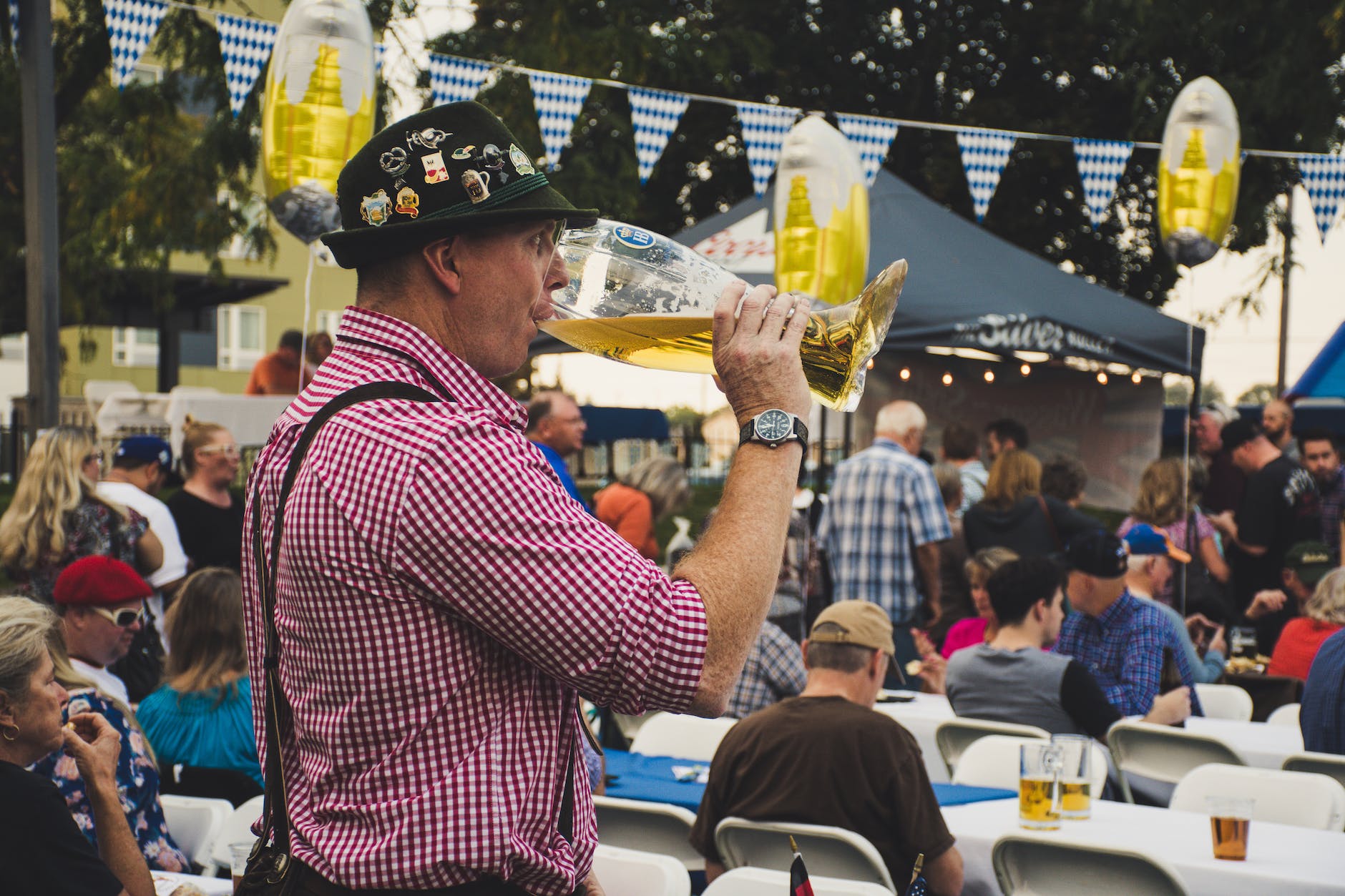 man drinking liquor